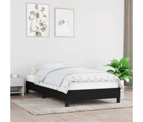 Lovos Rėmas Be Čiužinio, Juodas, 80X200 cm Audinys