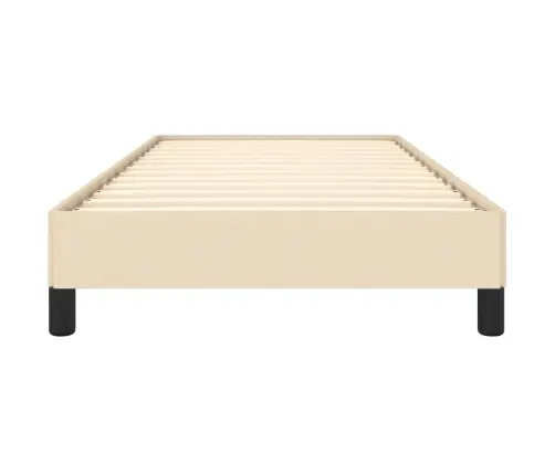 Gultas Rāmis Bez Matrača Krēma 80X200Cm Auduma Vidaxl