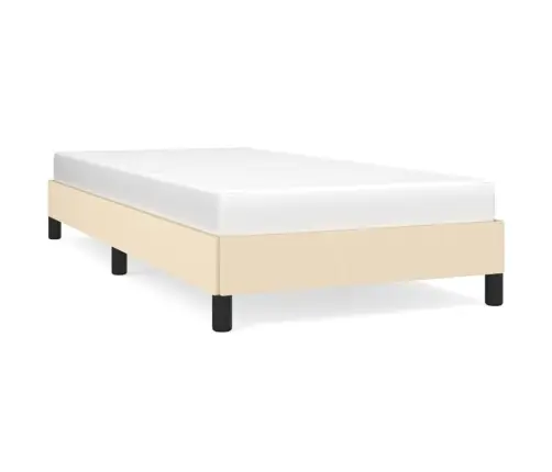 Lovos Rėmas Be Čiužinio, Kreminis, 90X190 cm Audinys