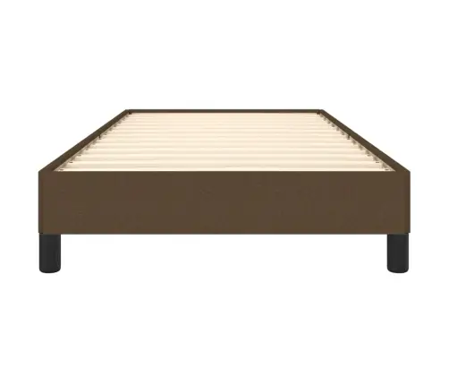 Gultas Rāmis Bez Matrača, Tumši Brūns, 90X200 Cm, Audums Vidaxl