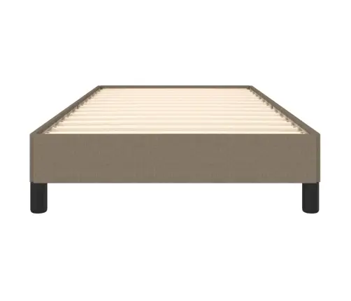 Gultas Rāmis Bez Matrača, Pelēkbrūns, 100X200 Cm, Audums Vidaxl