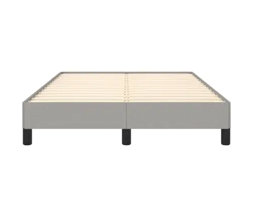 Gultas Rāmis Bez Matrača, Gaiši Pelēks, 120X200 Cm, Audums Vidaxl