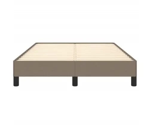 Gultas Rāmis Bez Matrača, Pelēkbrūns, 120X200 Cm, Audums Vidaxl