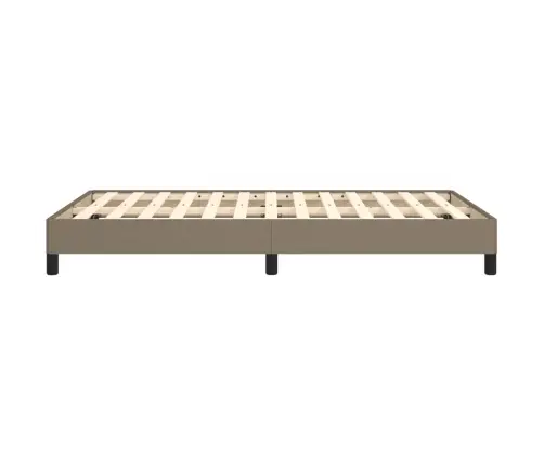 Gultas Rāmis Bez Matrača, Pelēkbrūns, 120X200 Cm, Audums Vidaxl