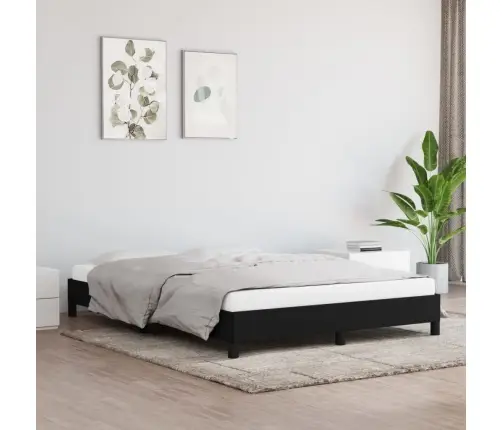 Lovos Rėmas Be Čiužinio, Juodos Spalvos, 140X190cm Audinys