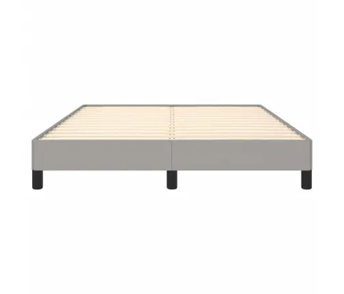 Gulta Bez Matrača, Gaiši Pelēks, 140X200 Cm, Audums Vidaxl Gulta Bez Matrača, Gaiši Pelēks, 140X200 Cm, Audums Vidaxl