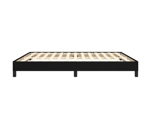 Gulta Bez Matrača, Melns, 160X200 Cm, Audums Vidaxl