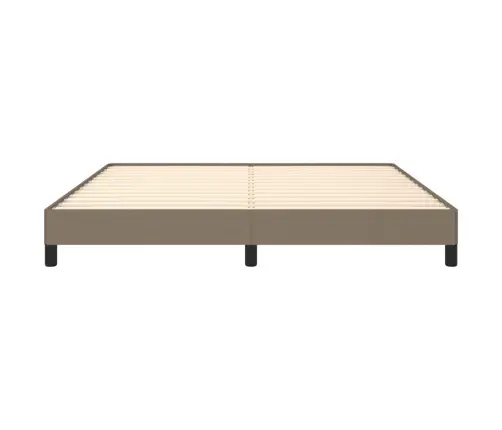 Gulta Bez Matrača, Pelēkbrūns, 160X200 Cm, Audums Vidaxl