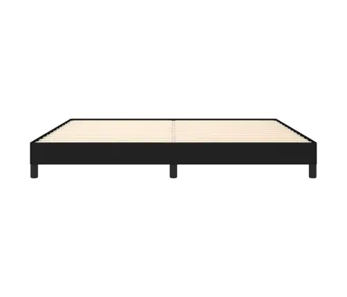 Gulta Bez Matrača, Melns, 200X200 Cm, Audums Vidaxl