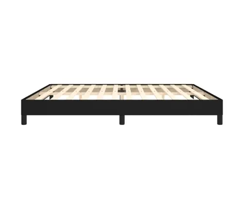 Gulta Bez Matrača, Melns, 200X200 Cm, Audums Vidaxl