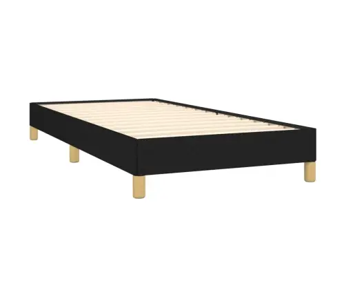 Gultas Rāmis Bez Matrača, Melns, 80X200Cm Audums Vidaxl