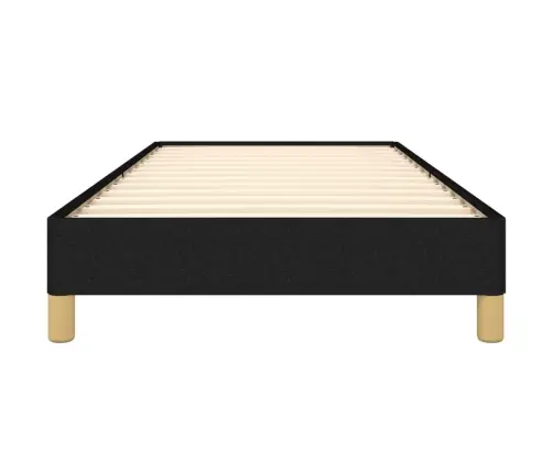 Gultas Rāmis Bez Matrača, Melns, 80X200Cm Audums Vidaxl