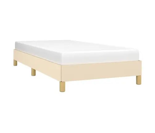 Gultas Rāmis Bez Matrača Krēma 80X200 Cm Auduma Vidaxl