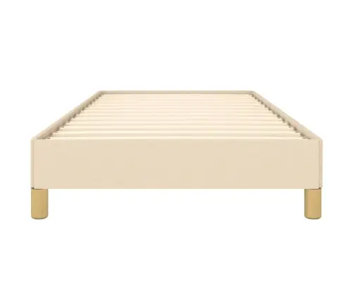 Gultas Rāmis Bez Matrača Krēma 80X200 Cm Auduma Vidaxl