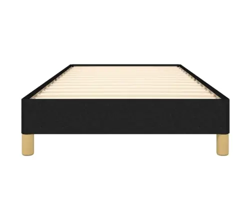 Gultas Rāmis Bez Matrača, Melns, 90X190Cm Audums Vidaxl