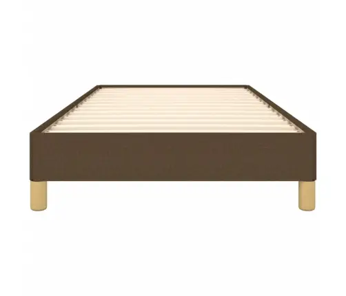 Gultas Rāmis Bez Matrača, Tumši Brūns, 90X190 Cm, Audums Vidaxl