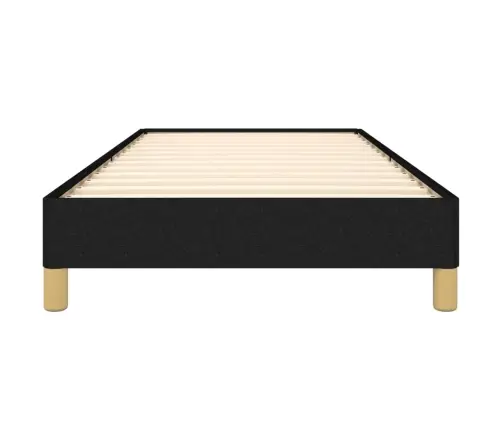 Gultas Rāmis Bez Matrača, Melns, 90X200Cm Audums Vidaxl
