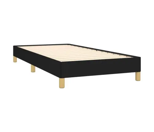 Gultas Rāmis Bez Matrača, Melns, 100X200 Cm, Audums Vidaxl