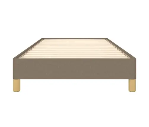 Gultas Rāmis Bez Matrača, Pelēkbrūns, 100X200 Cm, Audums Vidaxl