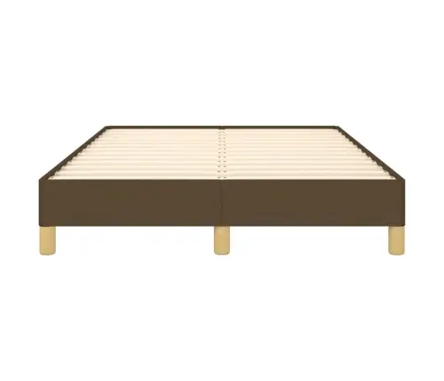 Gultas Rāmis Bez Matrača, Tumši Brūns, 120X200 Cm, Audums Vidaxl