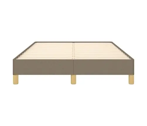 Gultas Rāmis Bez Matrača, Pelēkbrūns, 120X200 Cm, Audums Vidaxl