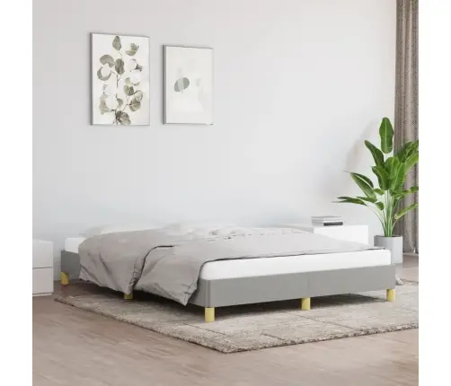 Lovos Rėmas Be Čiužinio, Šviesiai Pilkas, 140X190cm Audinys