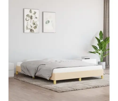 Voodiraam Ilma Madratsita, Kreemjas, 160X200 cm Kangas