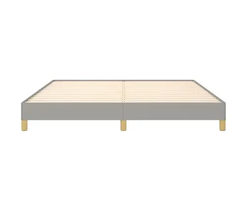 Gulta Bez Matrača, Gaiši Pelēks, 180X200 Cm, Audums Vidaxl