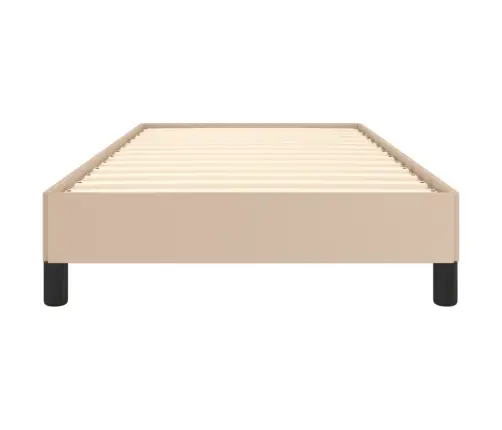 Gultas Rāmis, Kapučīno Krāsas, 80X200 Cm, Mākslīgā Āda Vidaxl