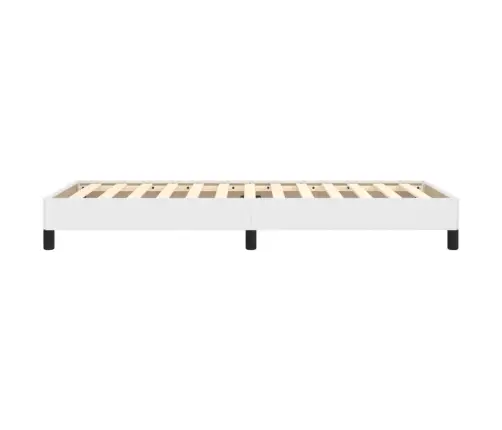Gultas Rāmis, Balts, 100X200 Cm, Mākslīgā Āda Vidaxl
