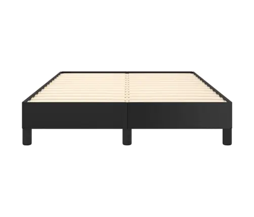 Gultas Rāmis, Melns, 120X200 Cm, Mākslīgā Āda  Vidaxl
