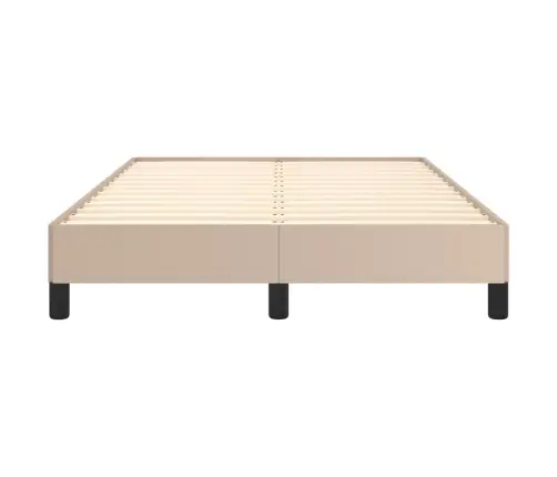 Gultas Rāmis, Kapučīno Krāsas, 120X200 Cm, Mākslīgā Āda Vidaxl