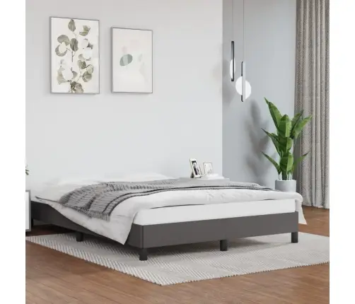 Lovos Rėmas, Pilkos, 140X200cm Dirbtinė Oda