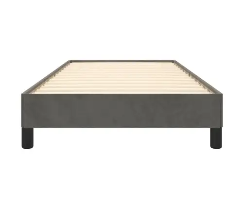 Gultas Rāmis Bez Matrača, Tumši Pelēks Samts, 80X200 Cm Vidaxl