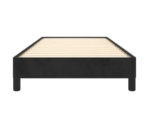Gultas Rāmis, Melns Samts, 80X200 Cm Vidaxl
