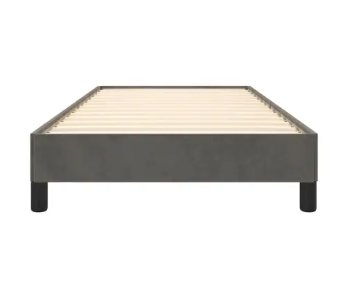 Gultas Rāmis Bez Matrača, Tumši Pelēka Samts, 90X190 Cm Vidaxl