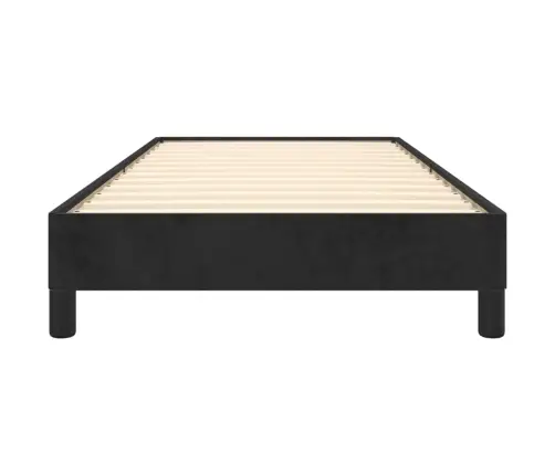 Gultas Rāmis, Melns Samts, 90X190 Cm Vidaxl