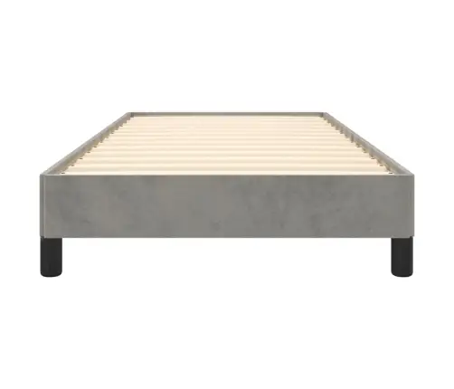 Voodiraam Ilma Madratsita, Helehall, 100X200 cm Samet