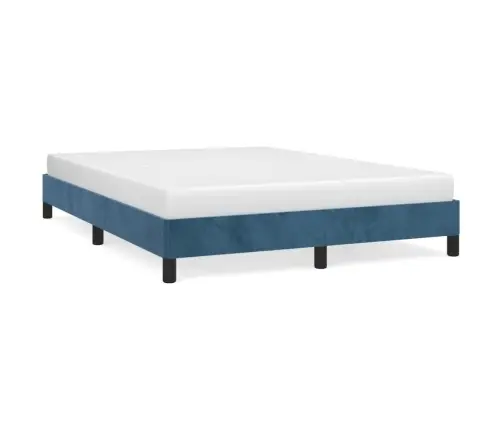 Voodiraam Ilma Madratsita Tumesinine 140X190 Cm Samet