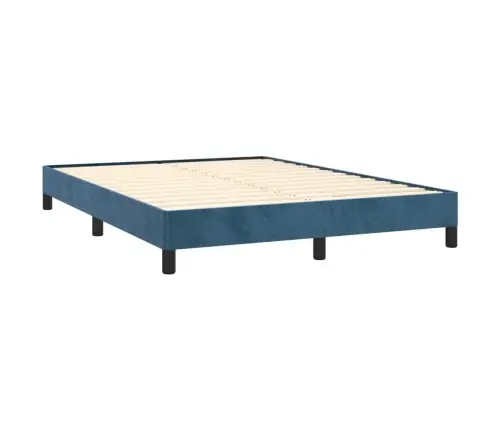 Voodiraam Ilma Madratsita Tumesinine 140X190 Cm Samet