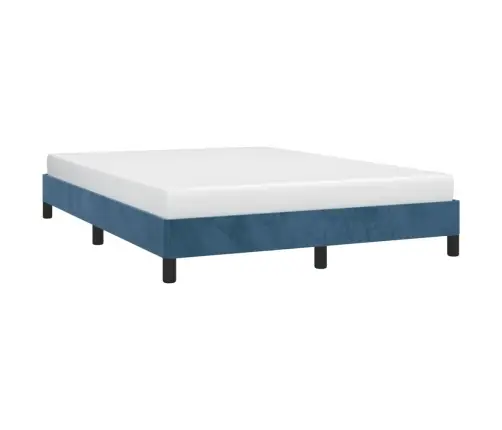Voodiraam Ilma Madratsita Tumesinine 140X190 Cm Samet