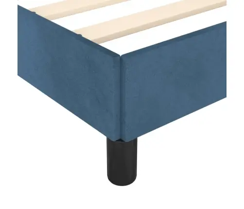 Voodiraam Ilma Madratsita Tumesinine 140X190 Cm Samet