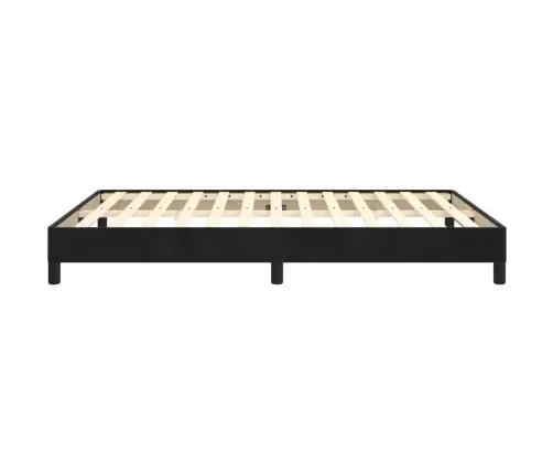 Gultas Rāmis Bez Matrača, Melns, 140X200 Cm, Samts Vidaxl