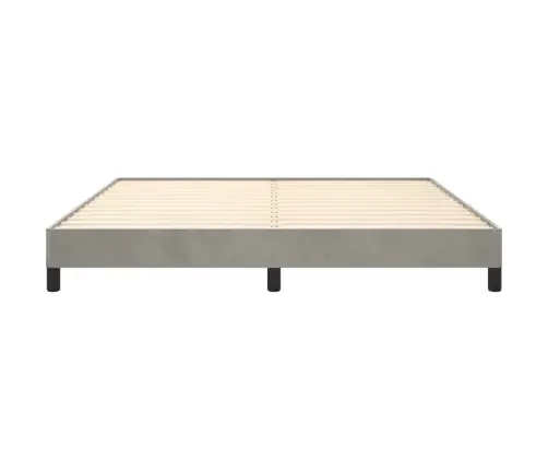 Voodiraam Ilma Madratsita, Helehall, 180X200 cm Samet