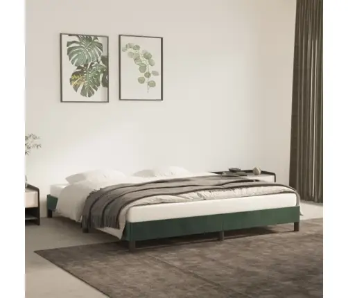 Voodiraam Ilma Madratsita Tumeroheline 180X200 Cm Samet