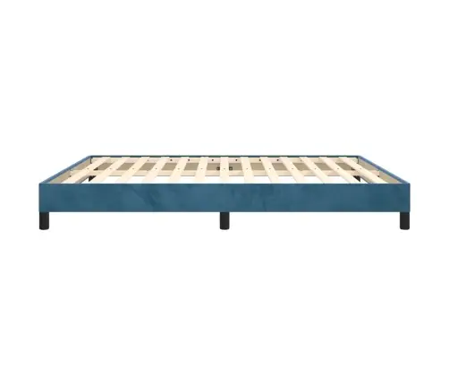 Voodiraam Ilma Madratsita Tumesinine 180X200 Cm Samet