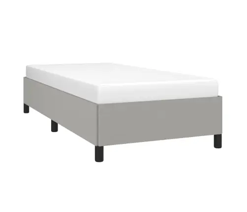 Gultas Rāmis Bez Matrača, Gaiši Pelēks, 80X200 Cm, Audums Vidaxl