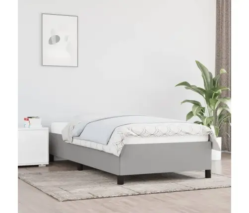 Gultas Rāmis Bez Matrača, Gaiši Pelēks, 80X200 Cm, Audums Vidaxl