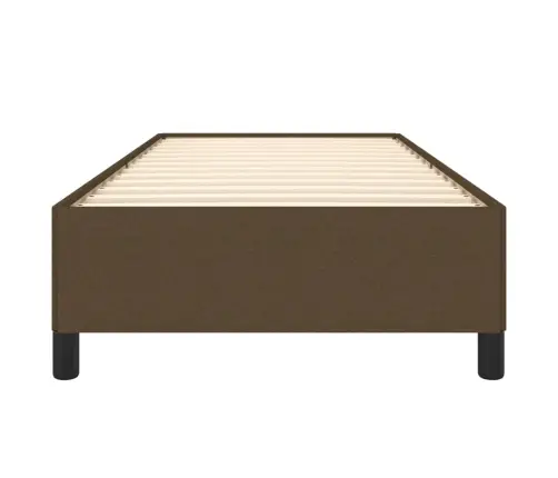 Gultas Rāmis Bez Matrača, Tumši Brūns, 80X200 Cm, Audums Vidaxl