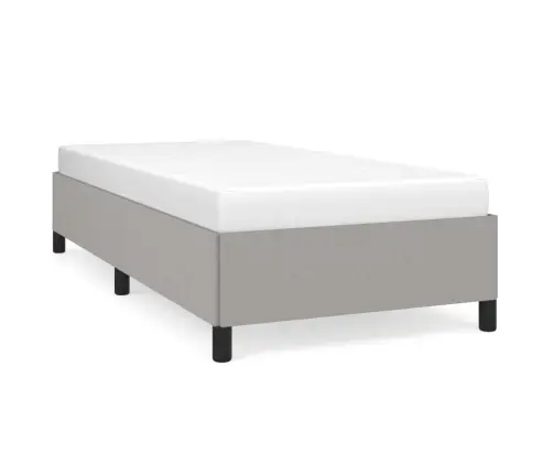 Gultas Rāmis Bez Matrača, Gaiši Pelēks, 90X190 Cm, Audums Vidaxl